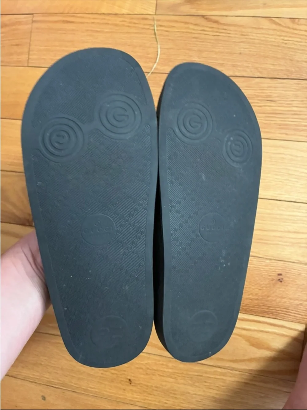 Gucci black leather